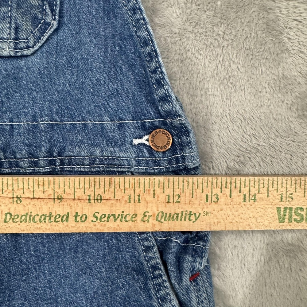 Dickies Bib Overalls Kids S Blue Denim Carpenter Play Farm Work School Casual - Picture 11 of 16